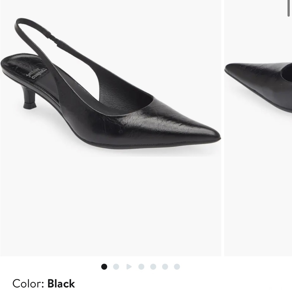 Black Jeffery Campbell kitten heel pumps size 6